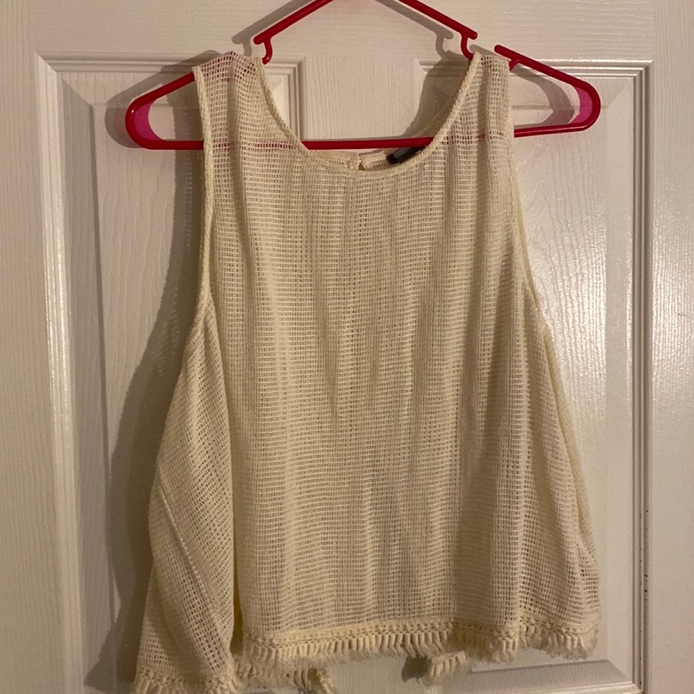 Fabulous Polly brand tang lacy top